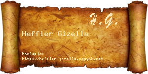 Heffler Gizella névjegykártya