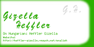 gizella heffler business card